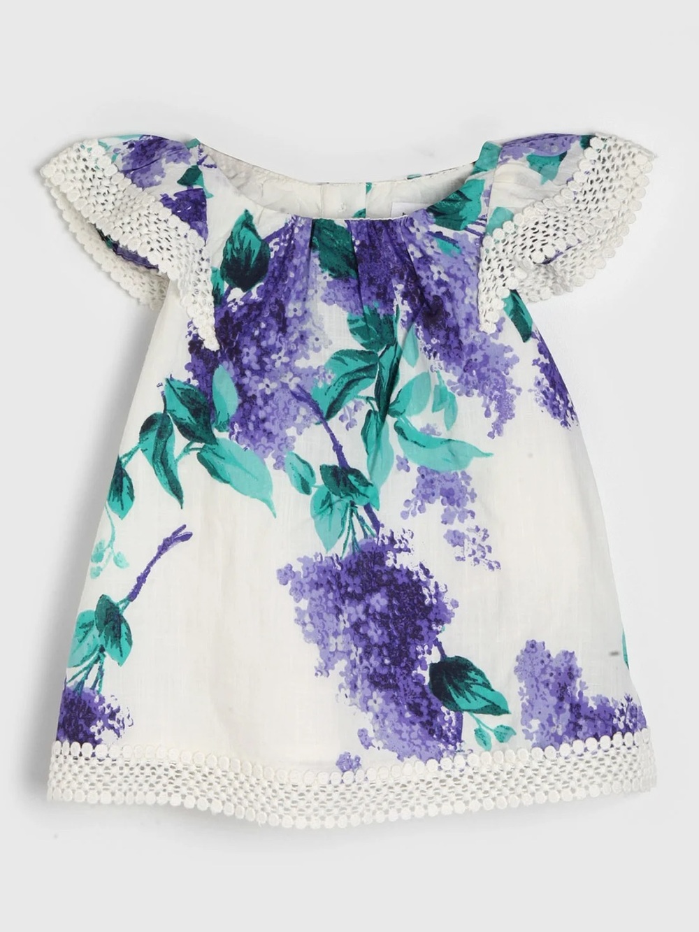 Girls baby GAP lilac embroidered dress size 6-12 months